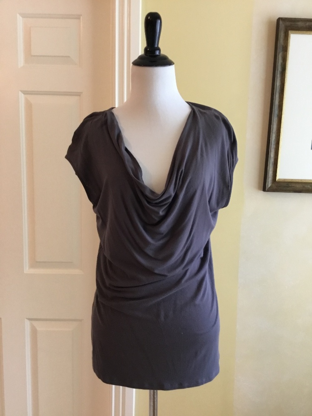 Saks Fifth Avenue Draped Cowl Neck Knit Top